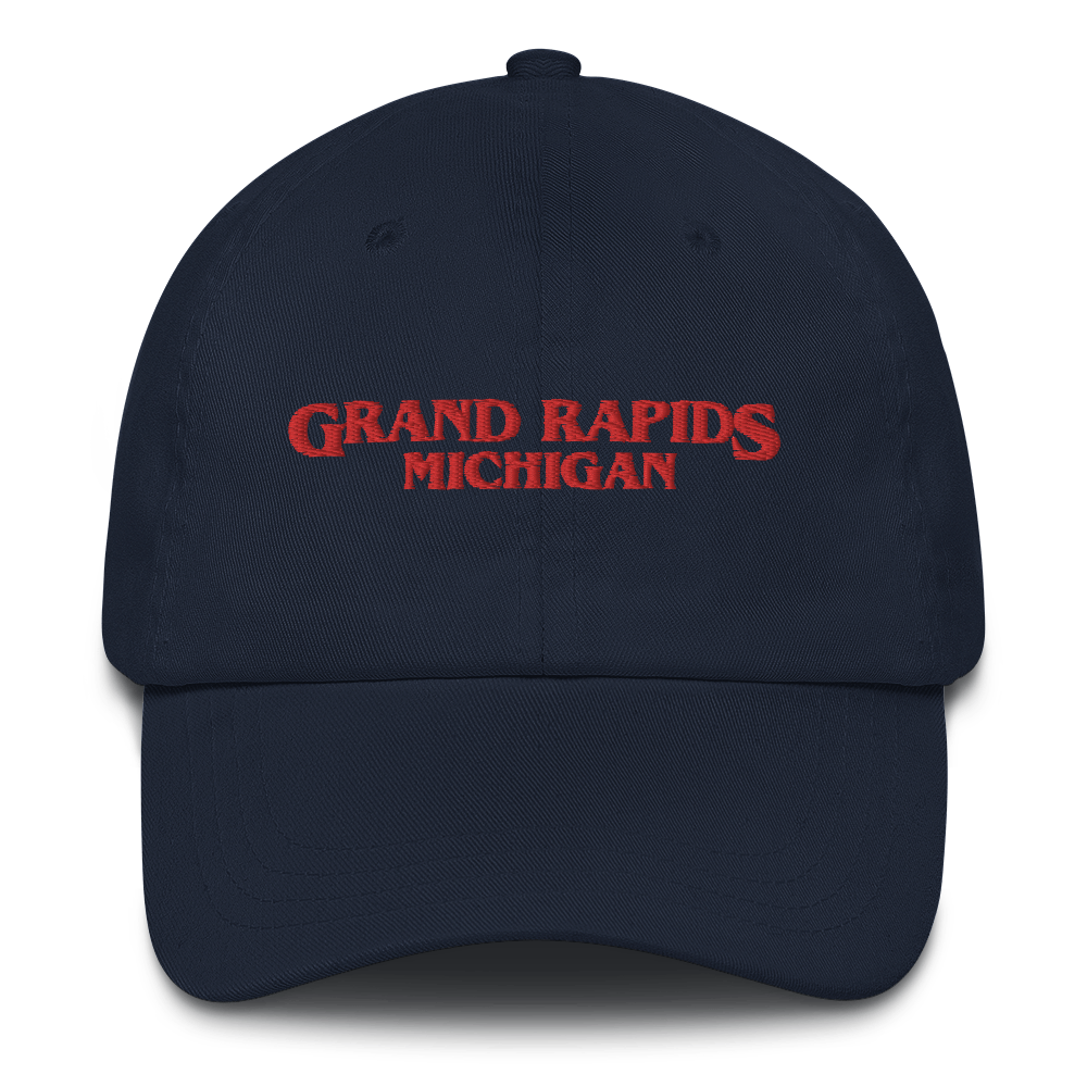 'Grand Rapids Michigan' Dad Hat (1980s Drama Parody)