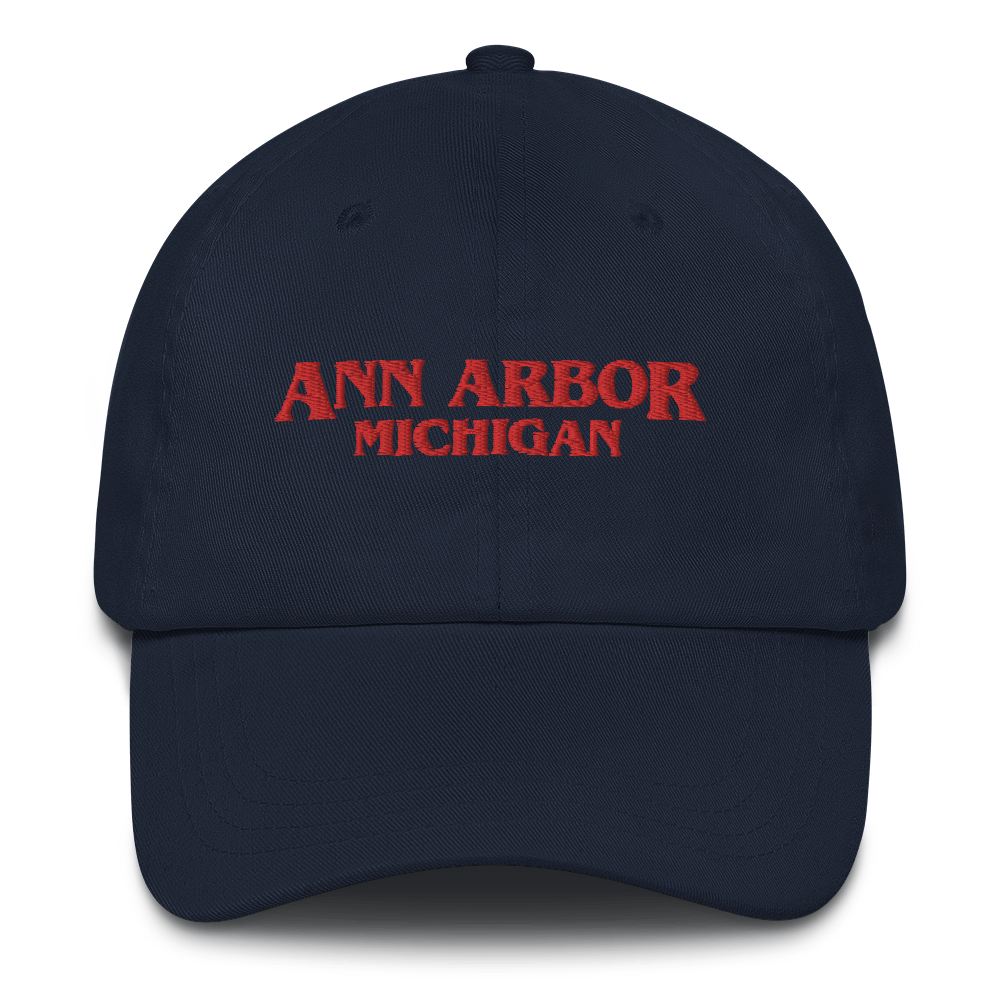 'Ann Arbor Michigan' Dad Hat (1980s Drama Parody)