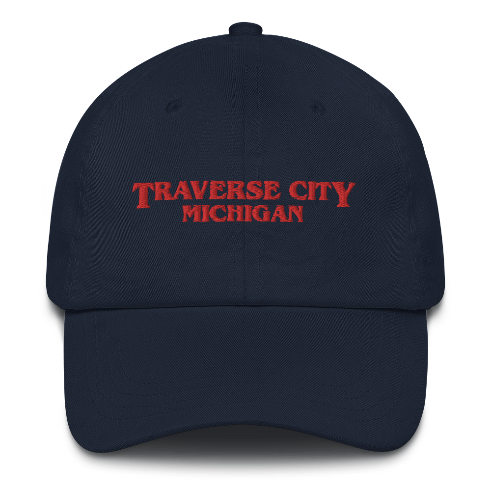 'Traverse City Michigan' Dad Hat (1980s Drama Parody)