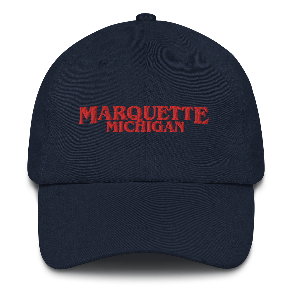 'Marquette Michigan' Dad Hat (1980s Drama Parody)