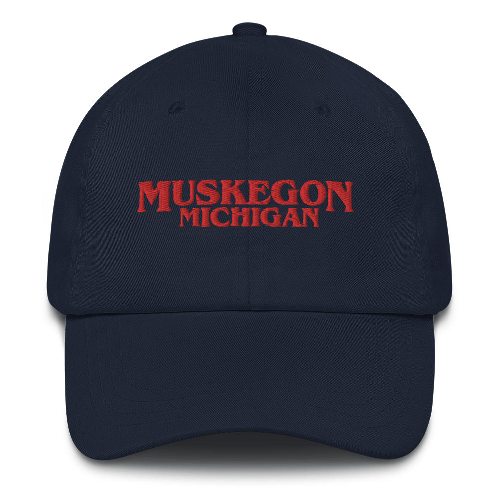 'Muskegon Michigan' Dad Hat (1980s Drama Parody)