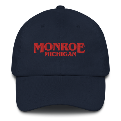 'Monroe Michigan' Dad Hat (1980s Drama Parody)