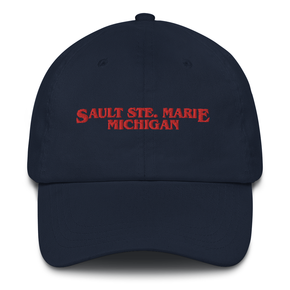 'Sault Ste. Marie Michigan' Dad Hat (1980s Drama Parody)