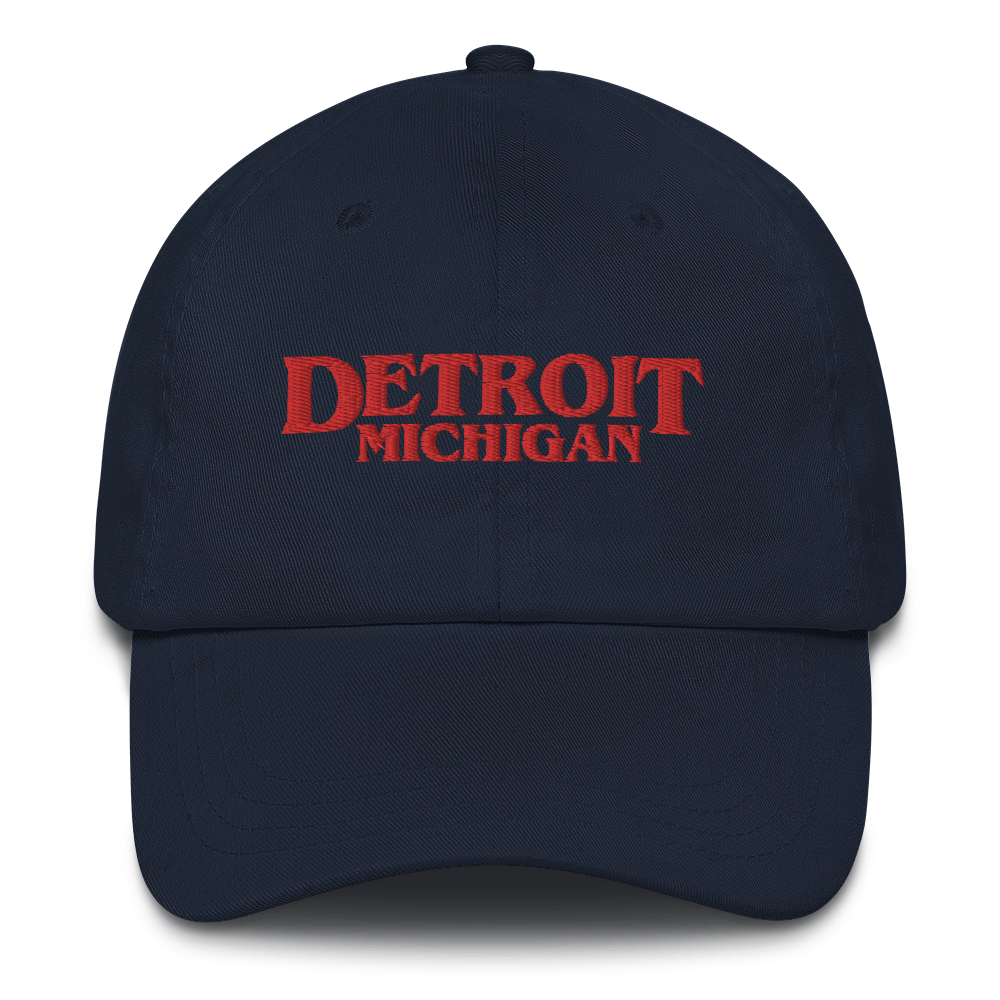 'Detroit Michigan' Dad Hat (1980s Drama Parody)