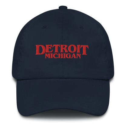 'Detroit Michigan' Dad Hat (1980s Drama Parody)