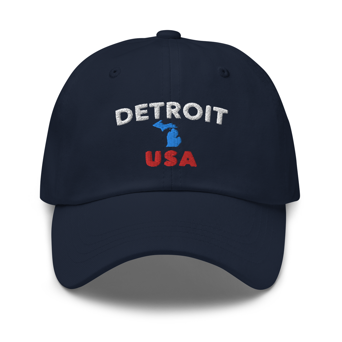 'Detroit USA' Dad Hat (w/ Michigan Outline)