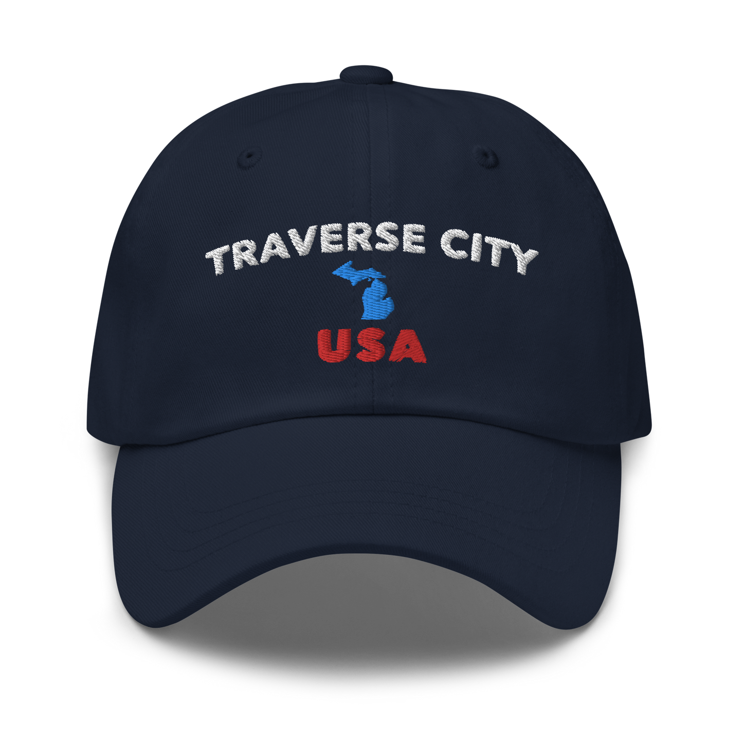 'Traverse City USA' Dad Hat (w/ Michigan Outline)