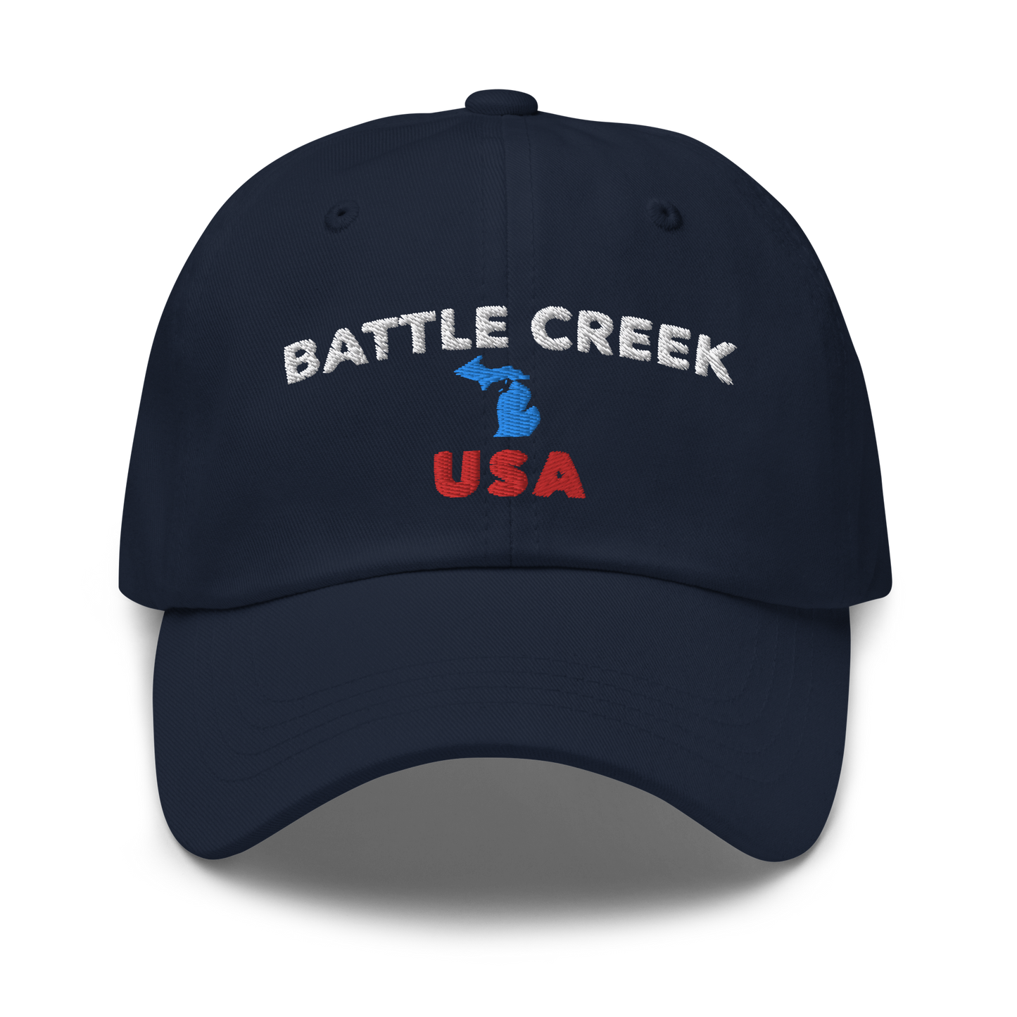 'Battle Creek USA' Dad Hat (w/ Michigan Outline)