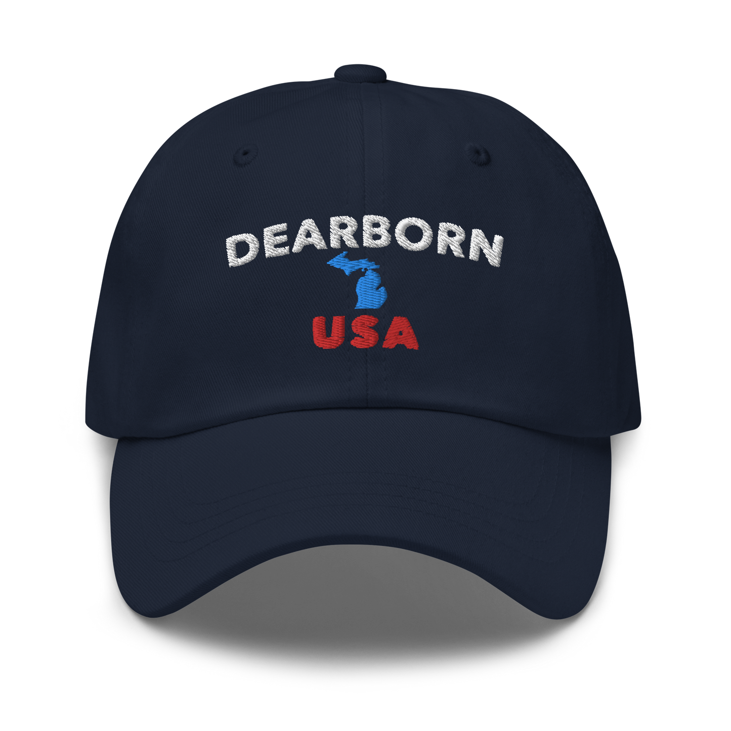 'Dearborn USA' Dad Hat (w/ Michigan Outline)