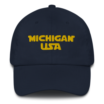 'Michigan USA' Dad Hat (Epic Sci-Fi Parody)