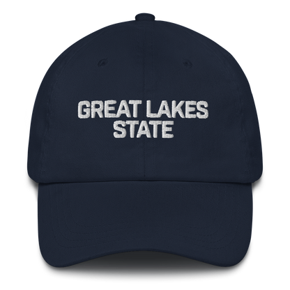 Michigan 'Great Lakes State' Dad Hat (Maritime Font)