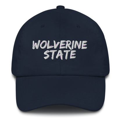 Michigan 'Wolverine State' Dad Hat (Angry Brush Font)