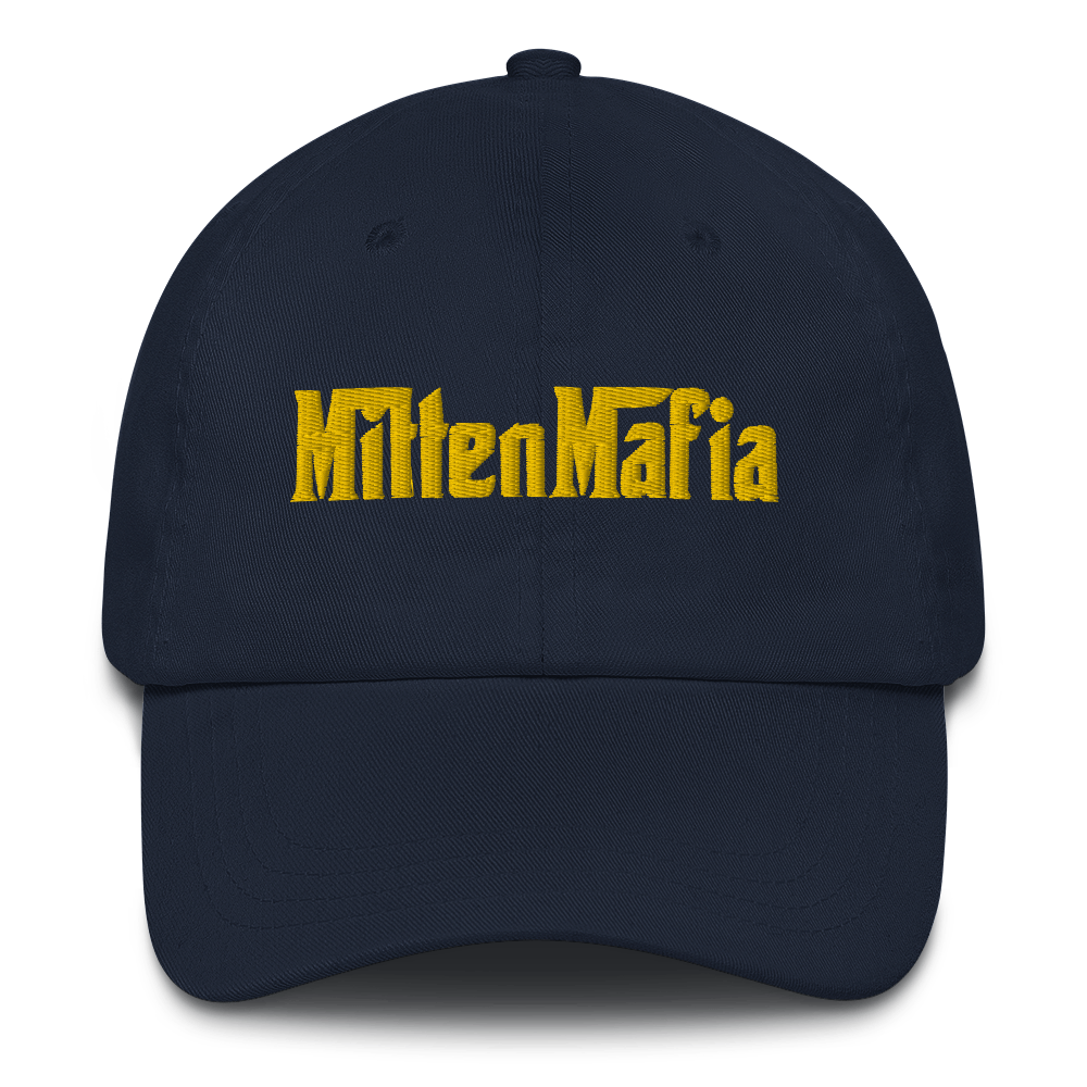 Michigan 'MittenMafia' Dad Hat (Gangster Font) | Gold Embroidery