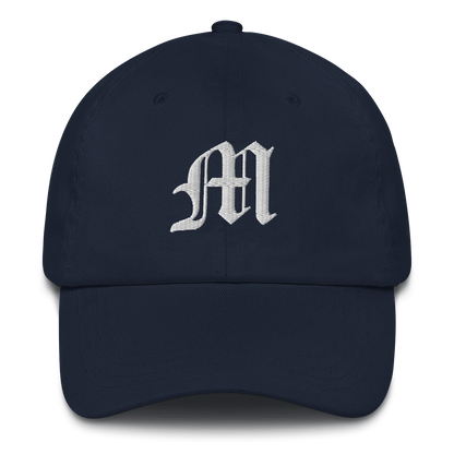 Old English 'M' Dad Hat (w 'Michigan' Back Design)