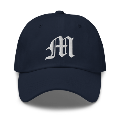 Old English 'M' Dad Hat (w 'Michigan' Back Design)