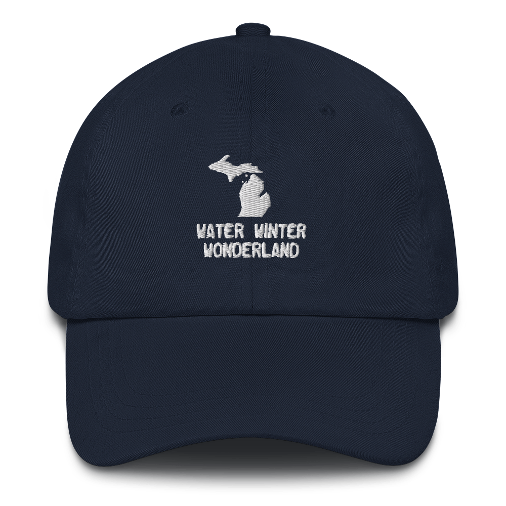 'Water Winter Wonderland' Dad Hat (w/ Michigan Outline)