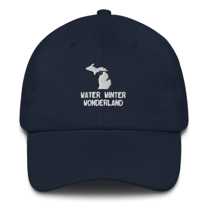 'Water Winter Wonderland' Dad Hat (w/ Michigan Outline)