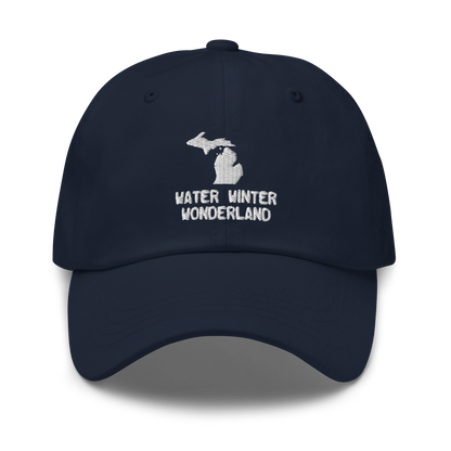 'Water Winter Wonderland' Dad Hat (w/ Michigan Outline)