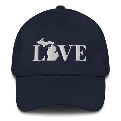 Michigan 'Love' Dad Hat (Didone Font)