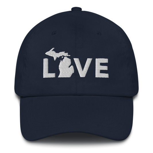 Michigan 'Love' Dad Hat (Geometric Sans Font)