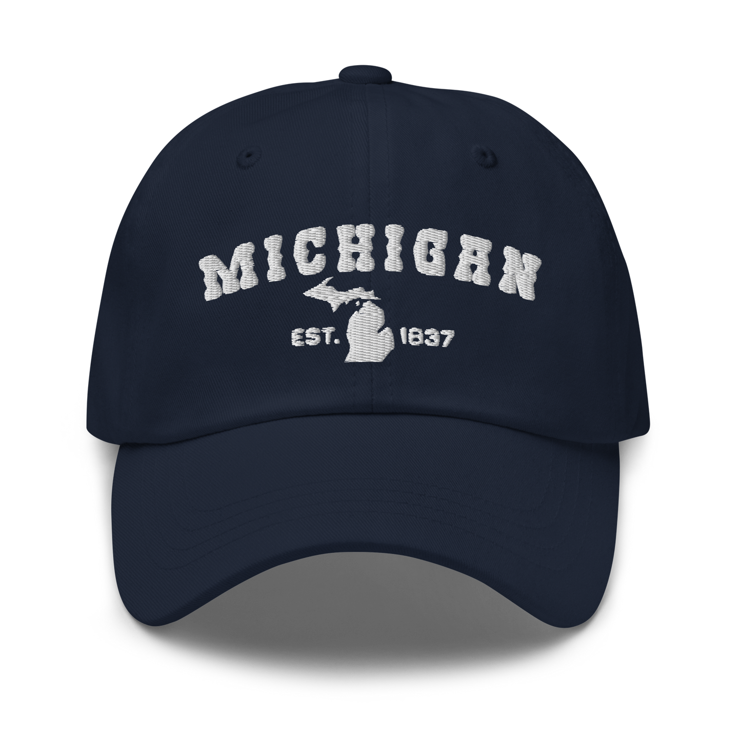 'Michigan EST 1837' Dad Hat (Western Font)