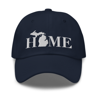 Michigan 'Home' Dad Hat (Didone Font)