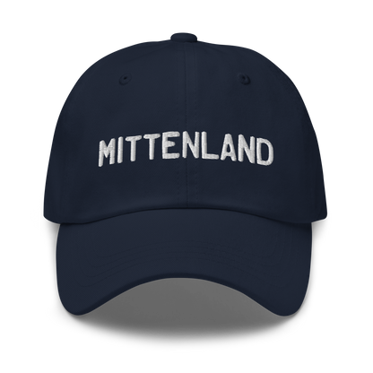 Michigan 'Mittenland' Dad Hat (Licence Plate Font)