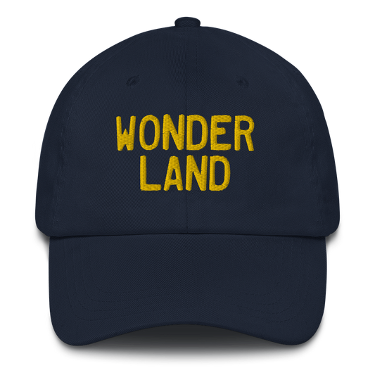 Michigan 'Wonderland' Dad Hat (Licence Plate Font) | Gold Embroidery