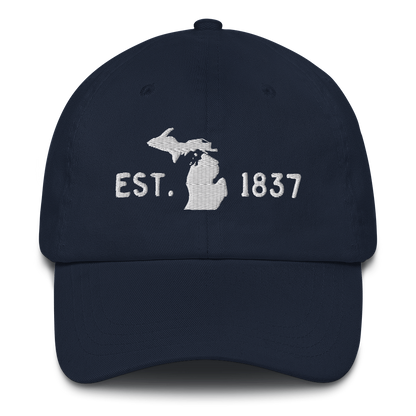 Michigan 'EST 1837' Dad Hat (Licence Plate Font)