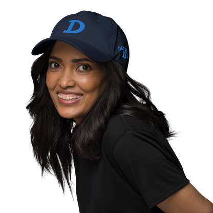 Detroit 'Old French D' Dad Hat (w/ Side Design) | Azure Embroidery