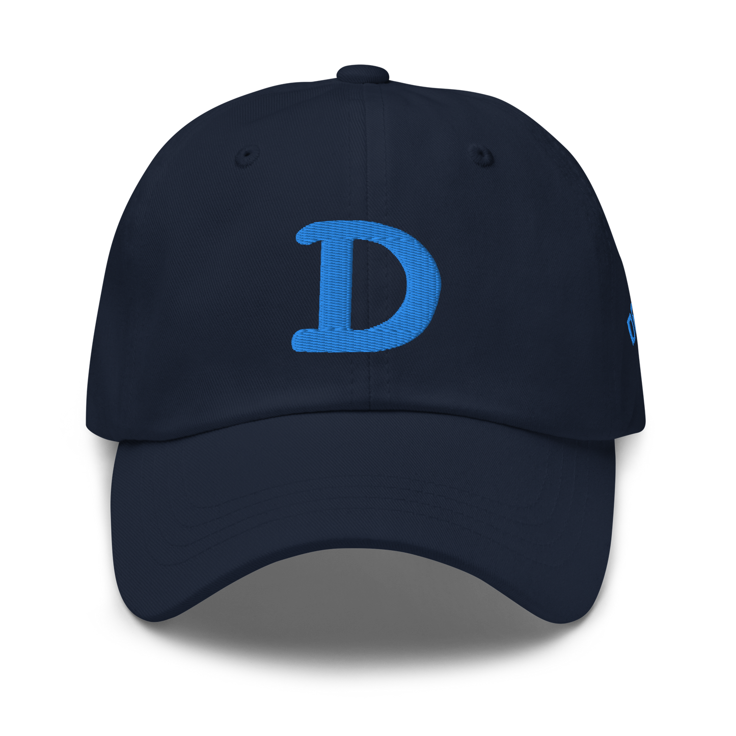 Detroit 'Old French D' Dad Hat (w/ Side Design) | Azure Embroidery