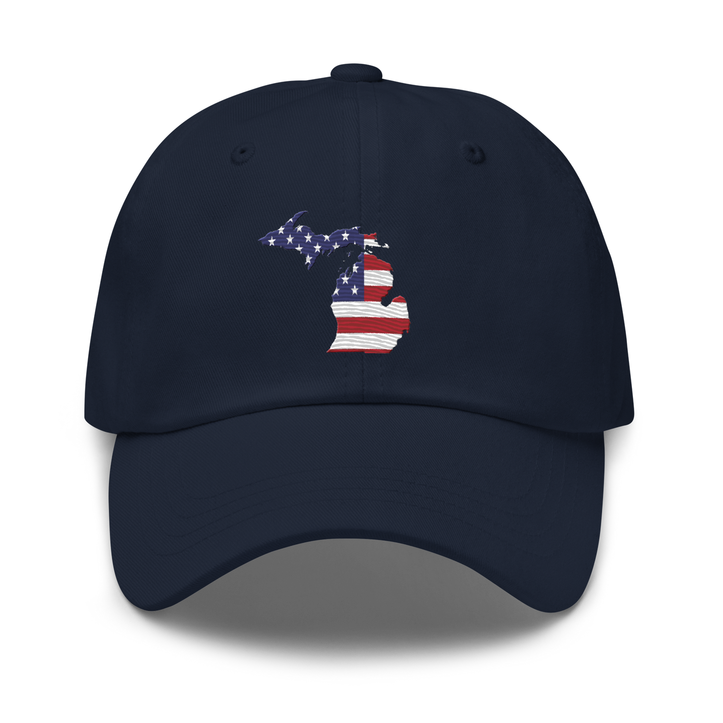 State of Michigan Dad Hat (w/ USA Flag Outline)