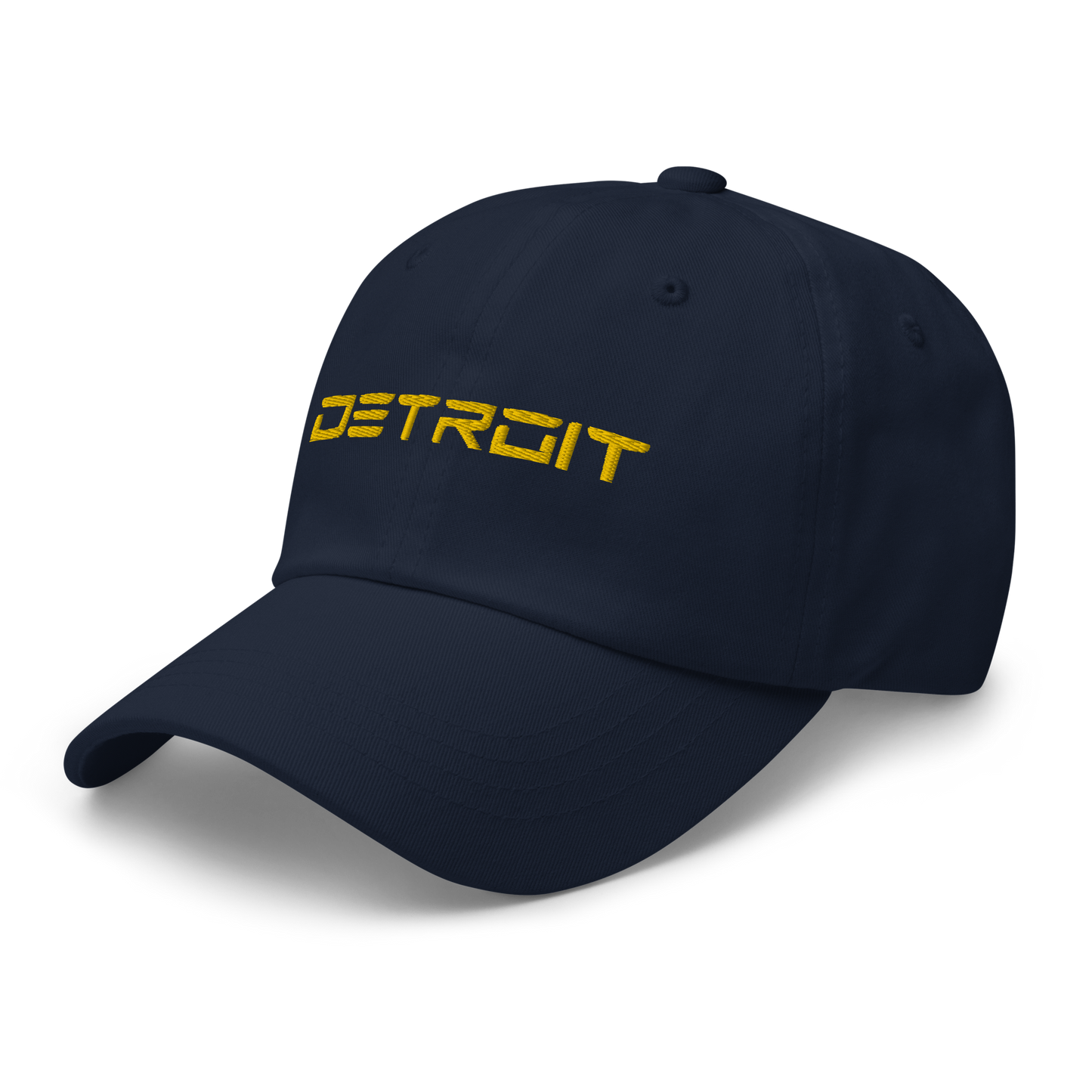 'Detroit' Dad Hat (Electric Font) | Gold Embroidery