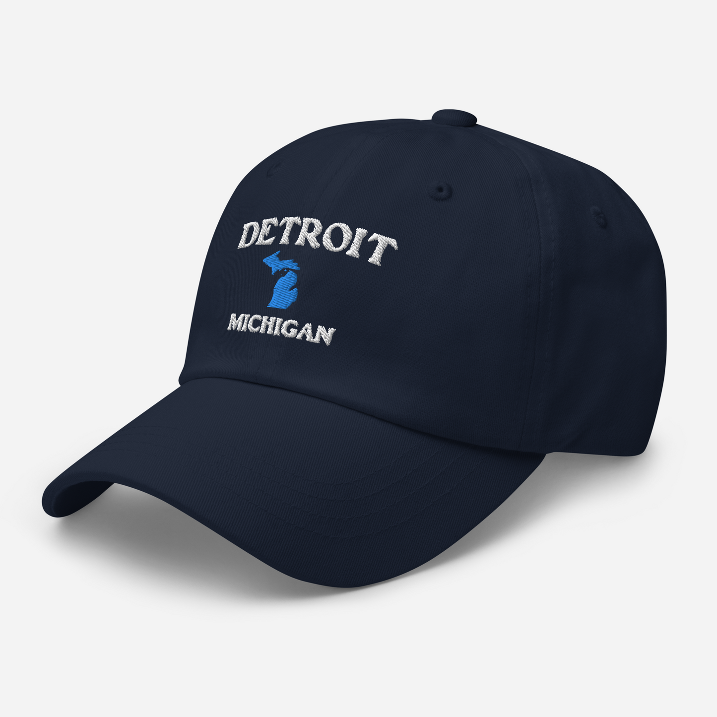 'Detroit Michigan' Dad Hat (w/ Michigan Outline)