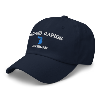 'Grand Rapids Michigan' Dad Hat (w/ Michigan Outline)