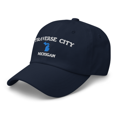 'Traverse City Michigan' Dad Hat (w/ Michigan Outline)