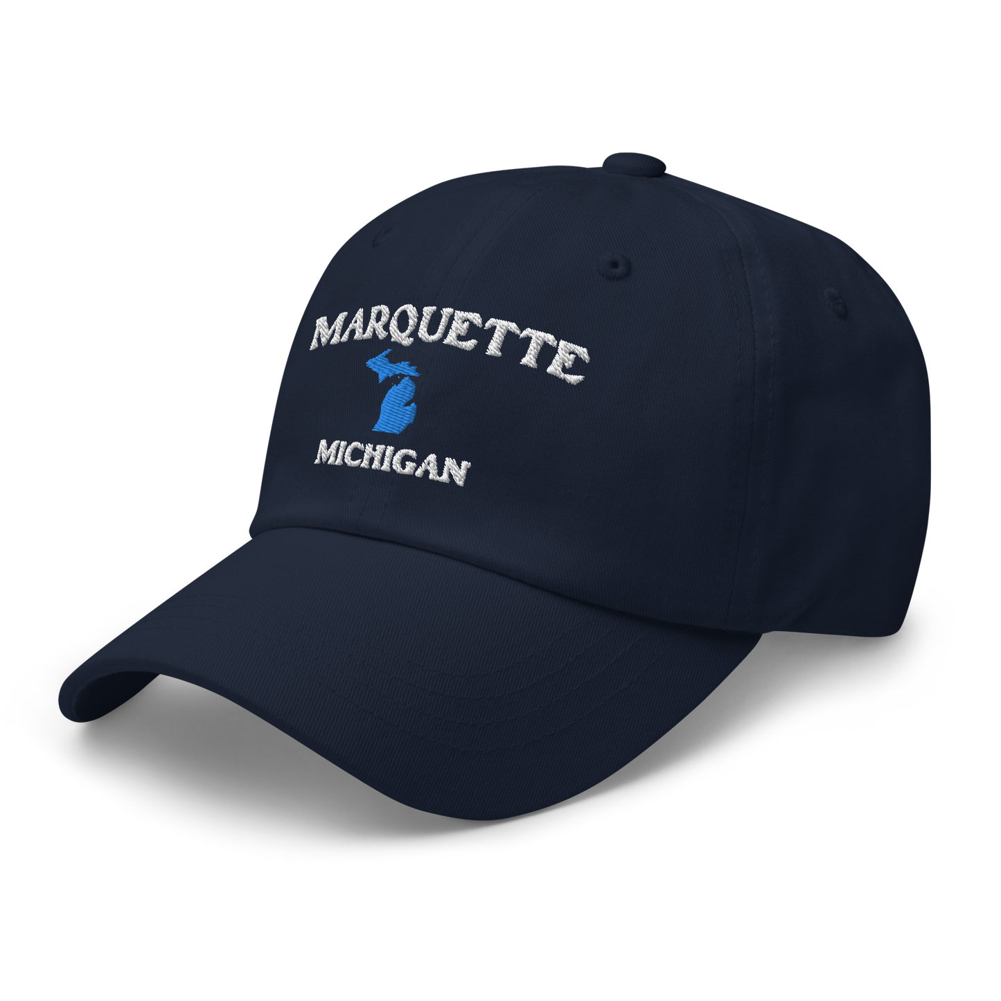 'Marquette Michigan' Dad Hat (w/ Michigan Outline)