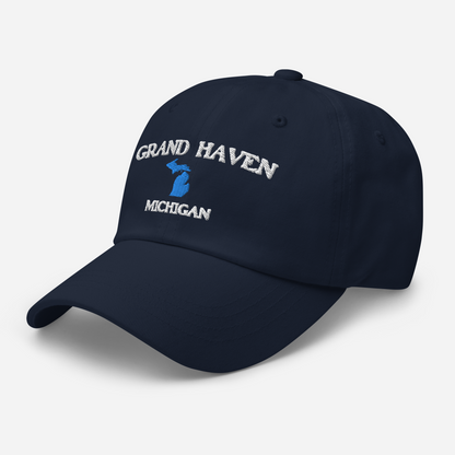 'Grand Haven Michigan' Dad Hat (w/ Michigan Outline)