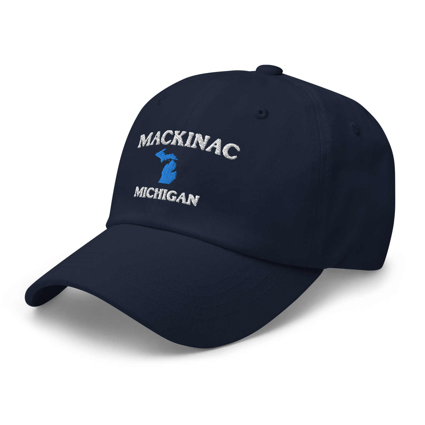 'Mackinac Michigan' Dad Hat (w/ Michigan Outline)