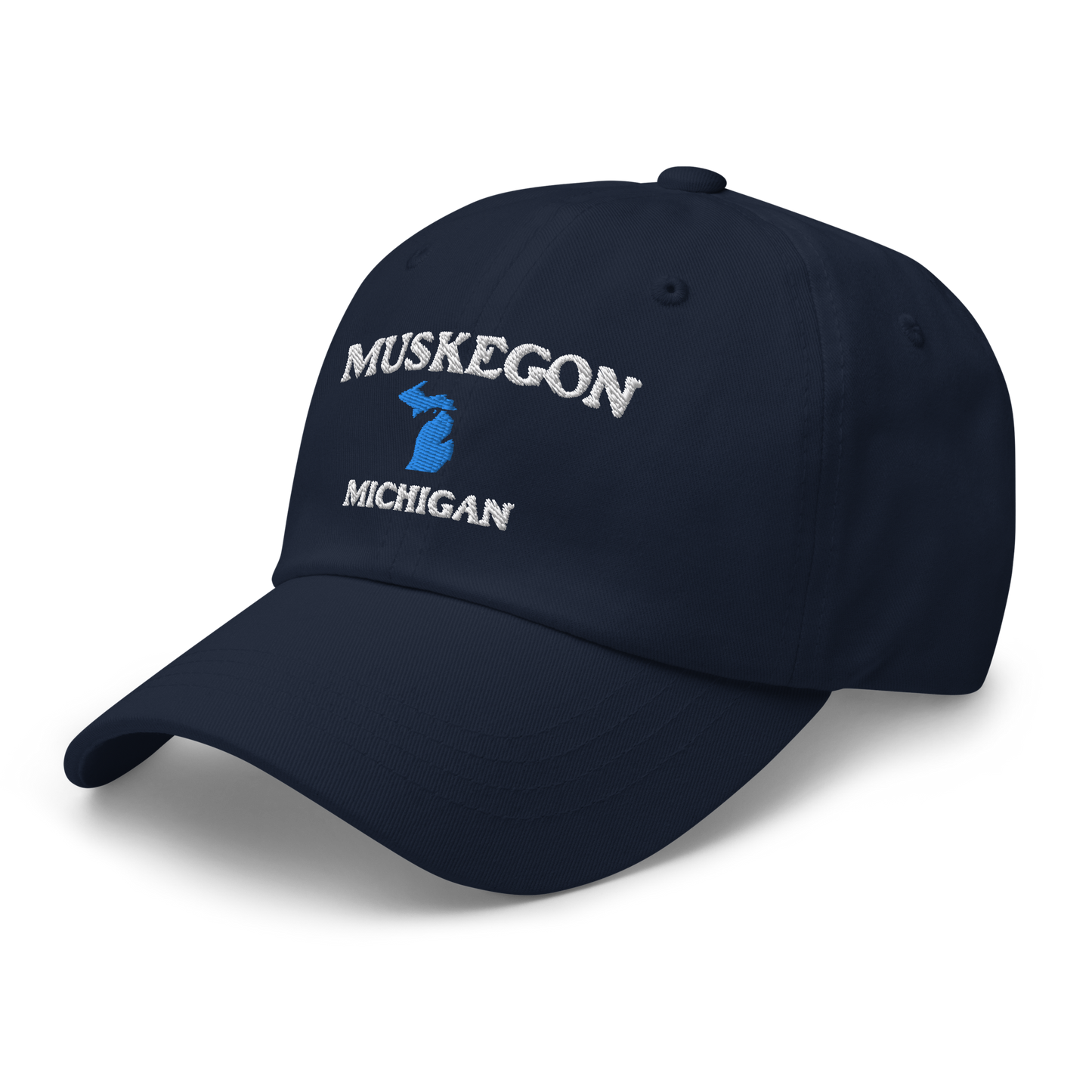 'Muskegon Michigan' Dad Hat (w/ Michigan Outline)