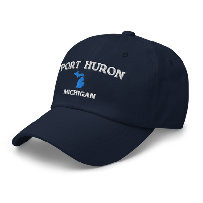 'Port Huron Michigan' Dad Hat (w/ Michigan Outline)