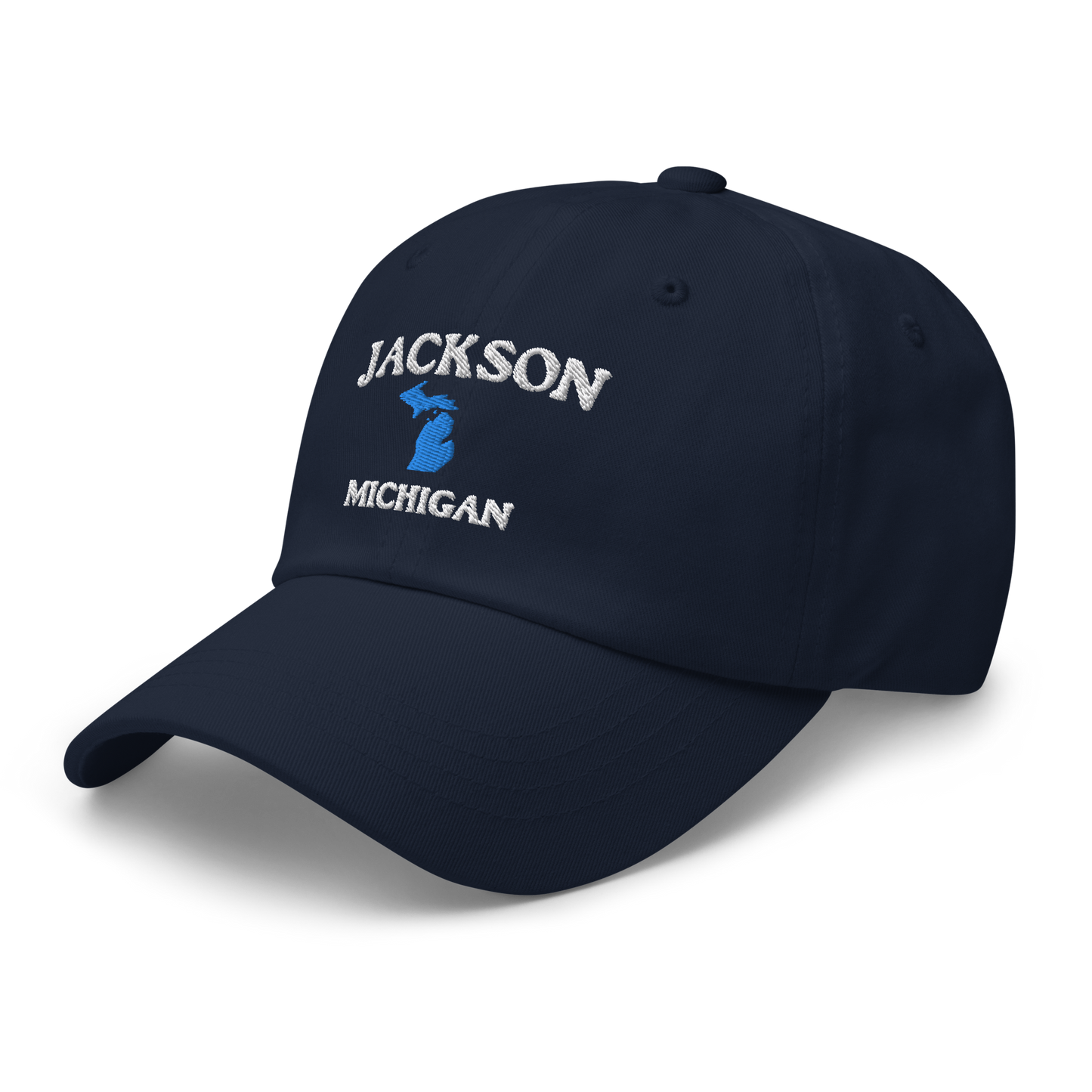 'Jackson Michigan' Dad Hat (w/ Michigan Outline)