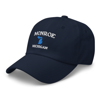 'Monroe Michigan' Dad Hat (w/ Michigan Outline)