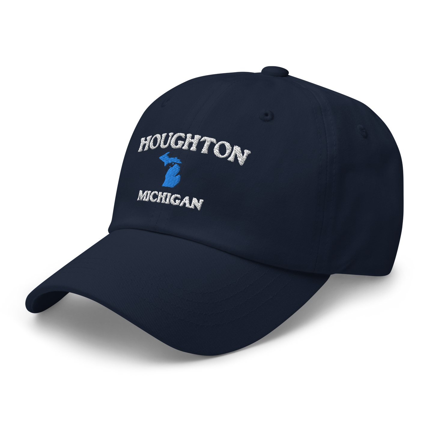 'Houghton Michigan' Dad Hat (w/ Michigan Outline)