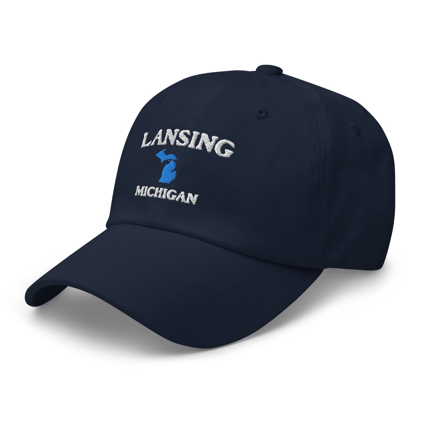 'Lansing Michigan' Dad Hat (w/ Michigan Outline)