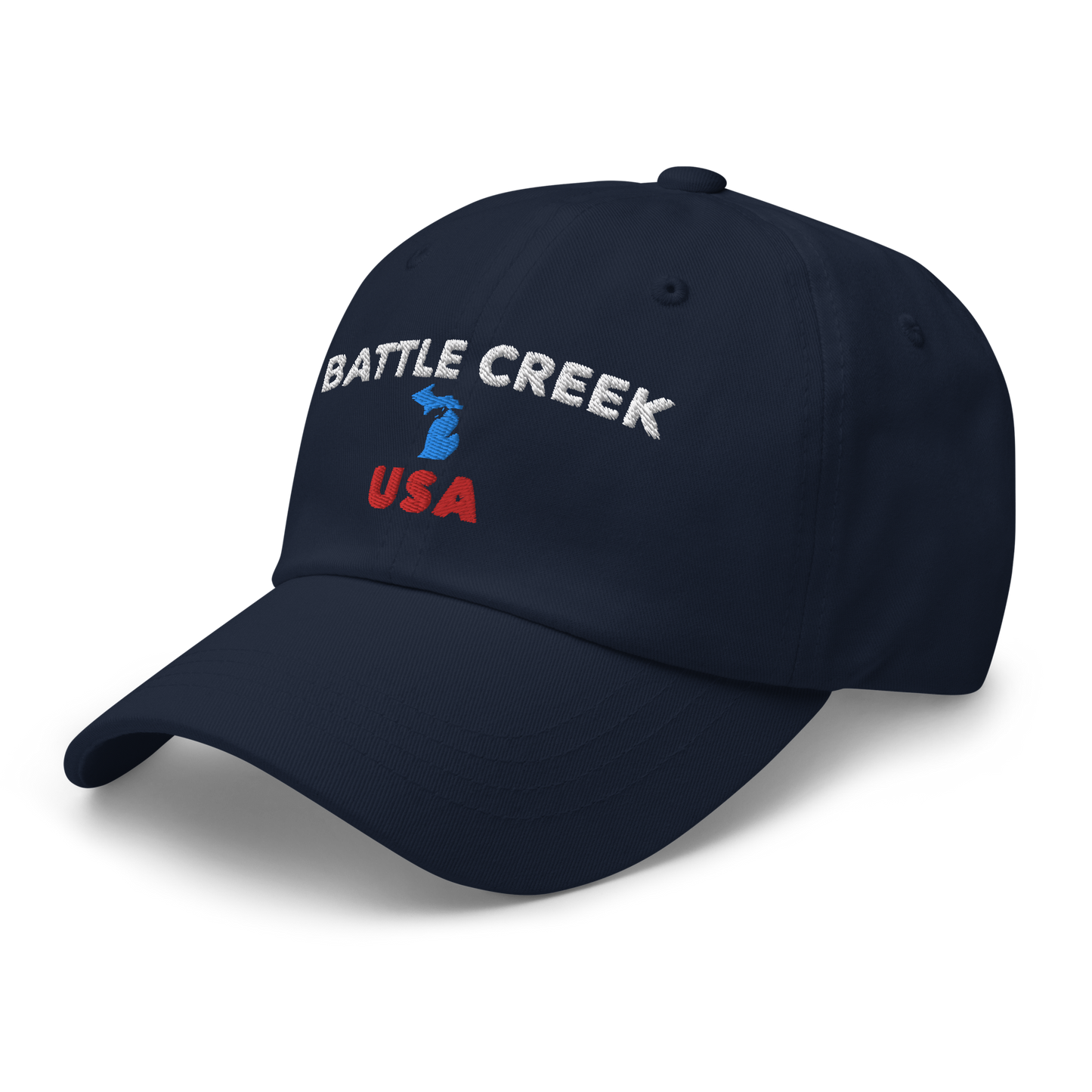 'Battle Creek USA' Dad Hat (w/ Michigan Outline)