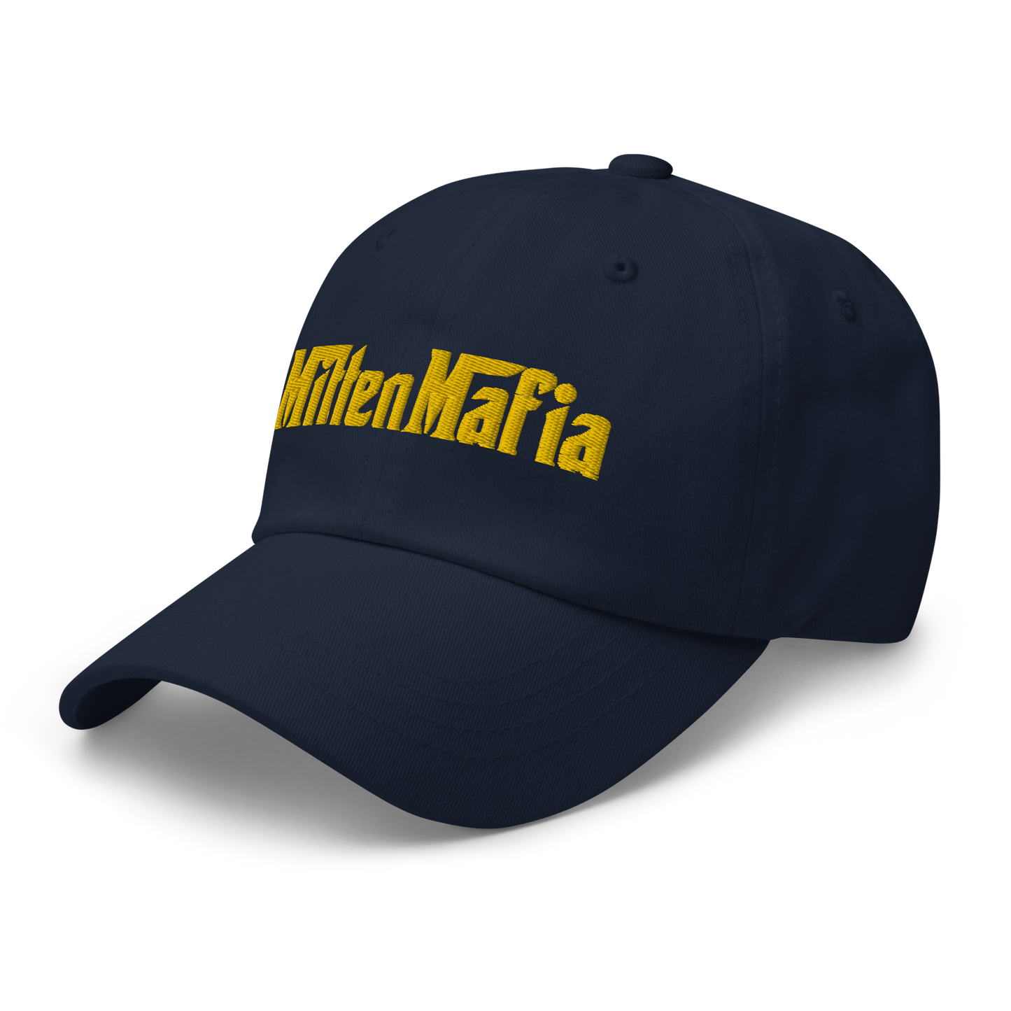 Michigan 'MittenMafia' Dad Hat (Gangster Font) | Gold Embroidery