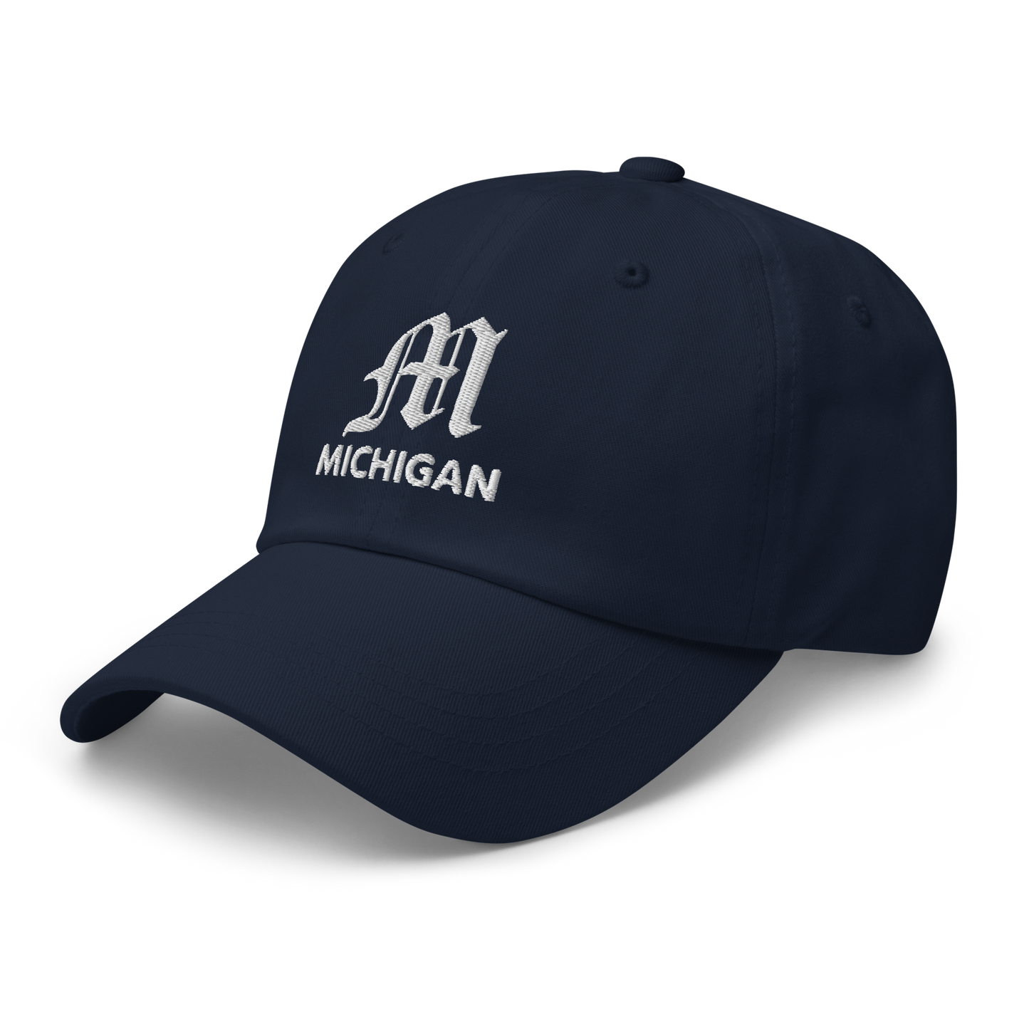 'Michigan' Dad Hat (w/ Old English 'M')