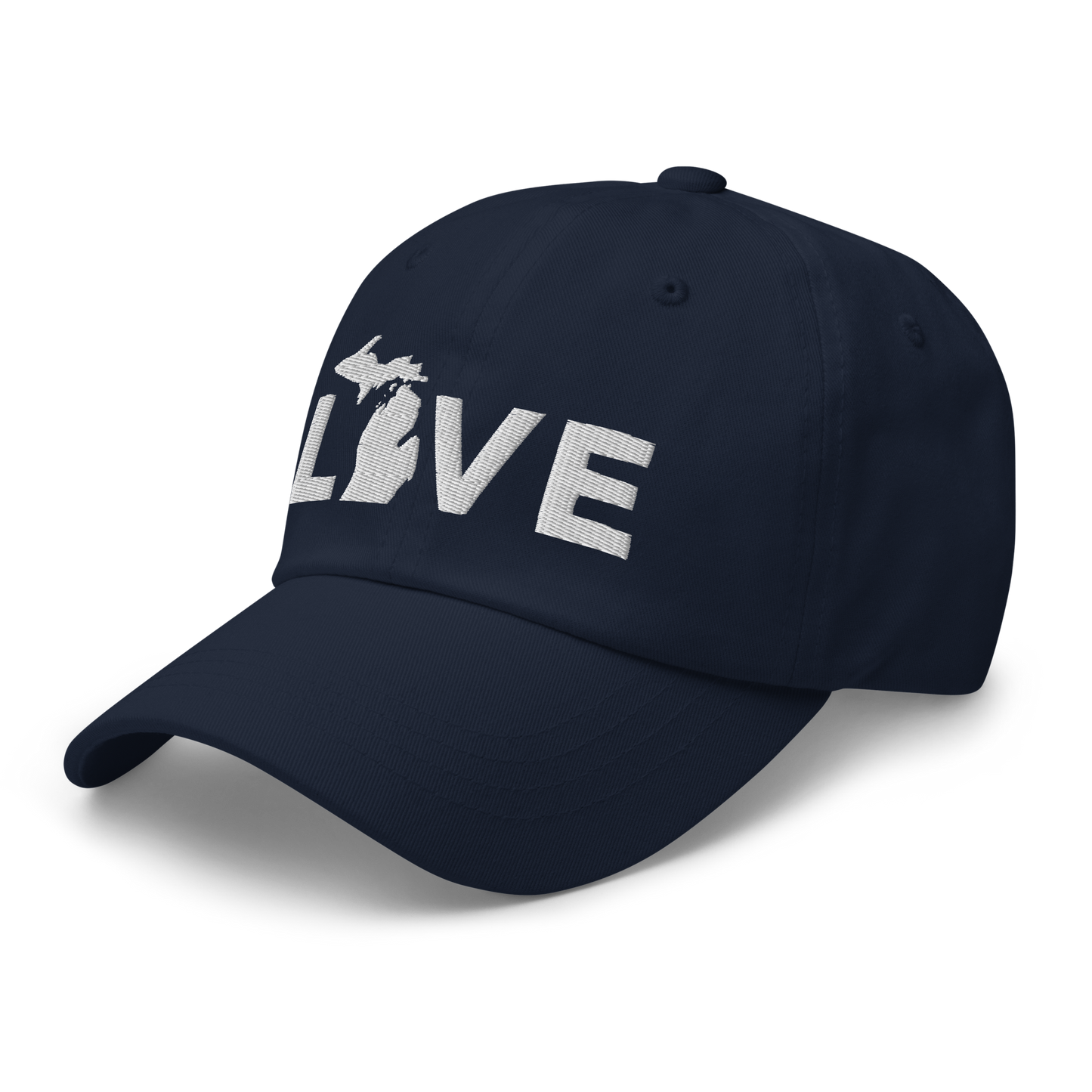 Michigan 'Love' Dad Hat (Geometric Sans Font)