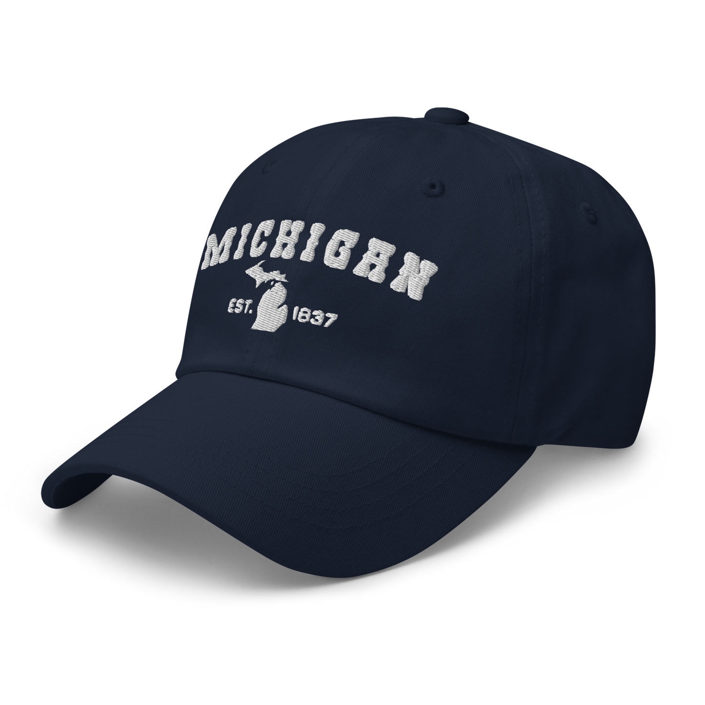 'Michigan EST 1837' Dad Hat (Western Font)